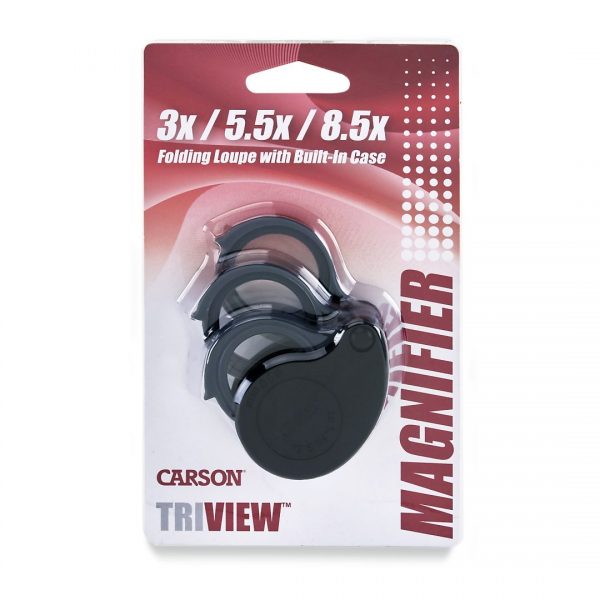 TV-36, TriView™ magnifier - compact folding loupe magnifier with 3x-8.5x magnification image 5