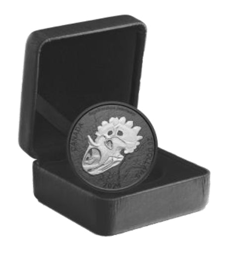 2024 $20 FINE SILVER COIN - DISCOVERING DINOSAURS: ROYAL HORNED FACE image 2