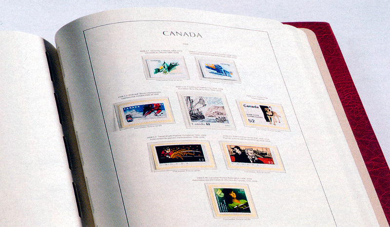 Prestigious Lighthouse Preprinted Album of CANADA -- now RED or BLUE albums image 0