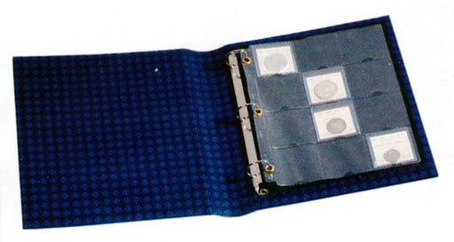 12 pocket with metal eyelets for ICCS graded coins and for 2.5x2.5" coin holders image 0