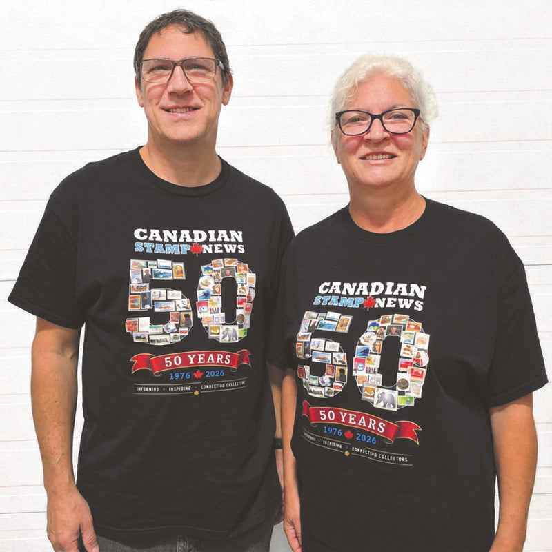 Canadian Stamp News 50th Anniversary T-Shirt