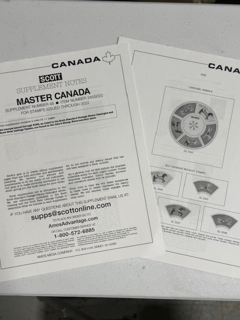 SCOTT MASTER CANADA SUPPLEMENTS