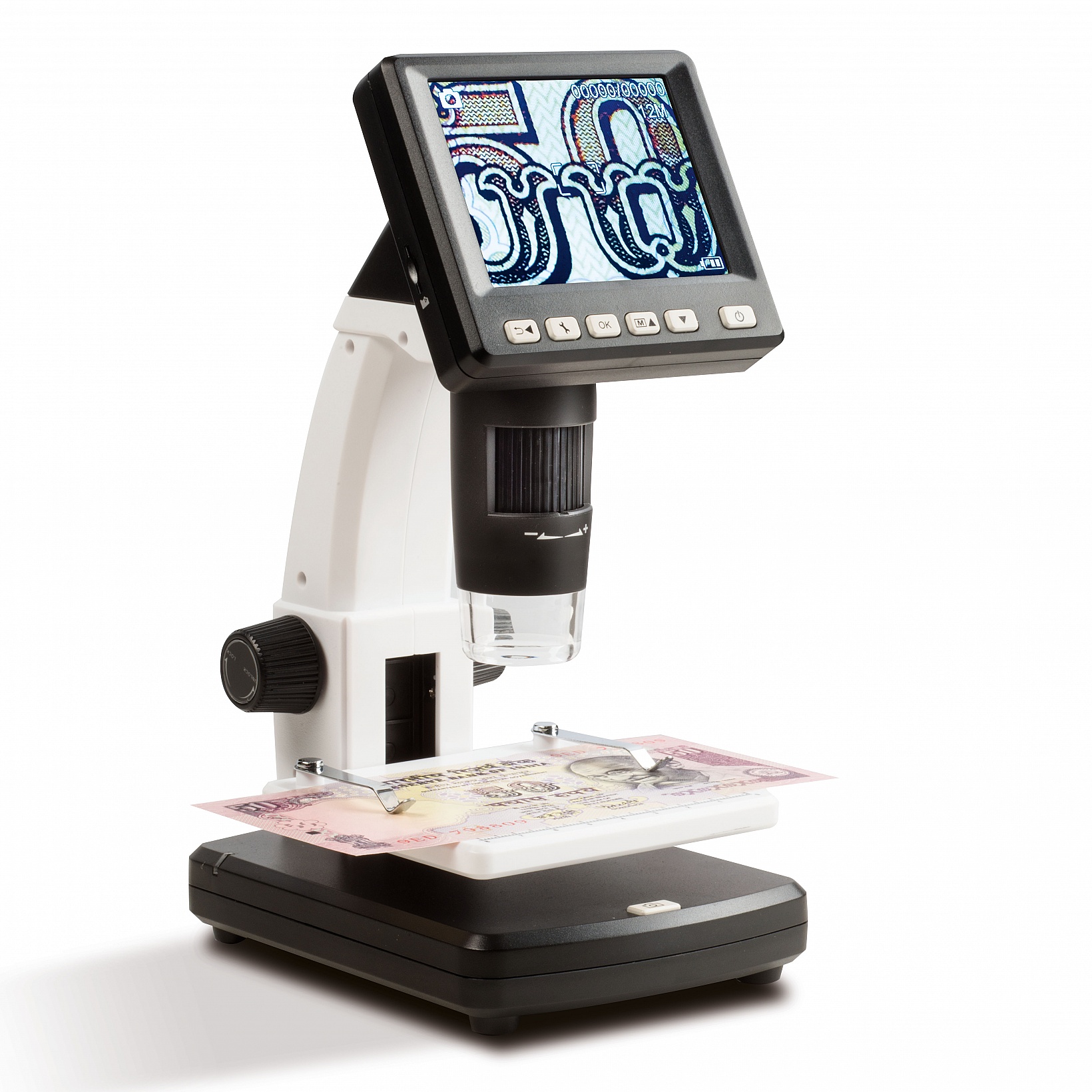 720P 500x Magnification for SMD Soldering Work Jewelers Coins Collection LCD Digital Microscope with Polarizer 