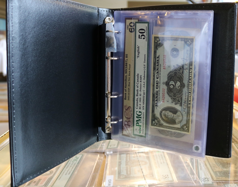 Dollar Bills w/ 50 4 Pockets Clear Pages Banknotes Album Binder For 200 Modern 
