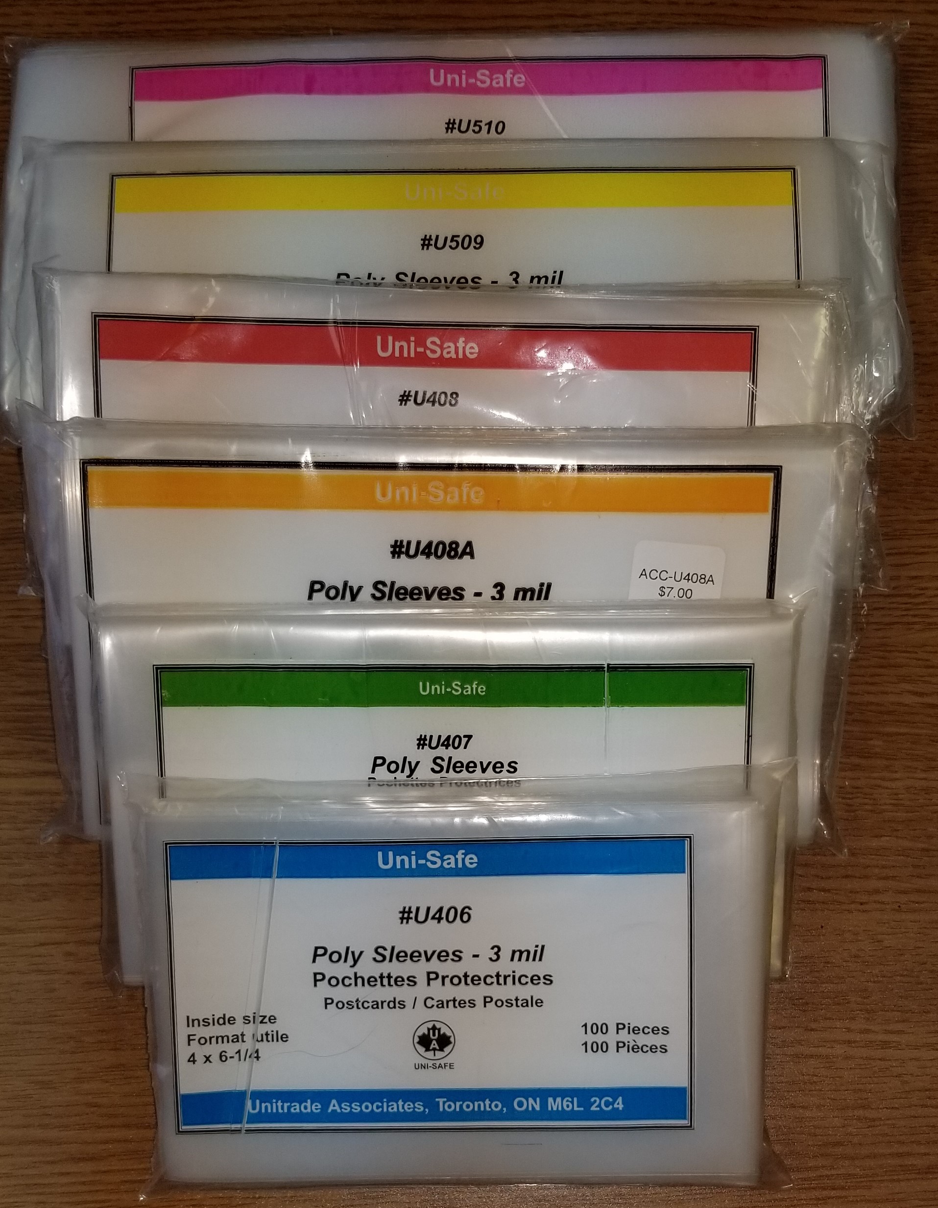 UNI-SAFE POLY COVER & POSTCARD HOLDERS - Coin and Stamp Supplies