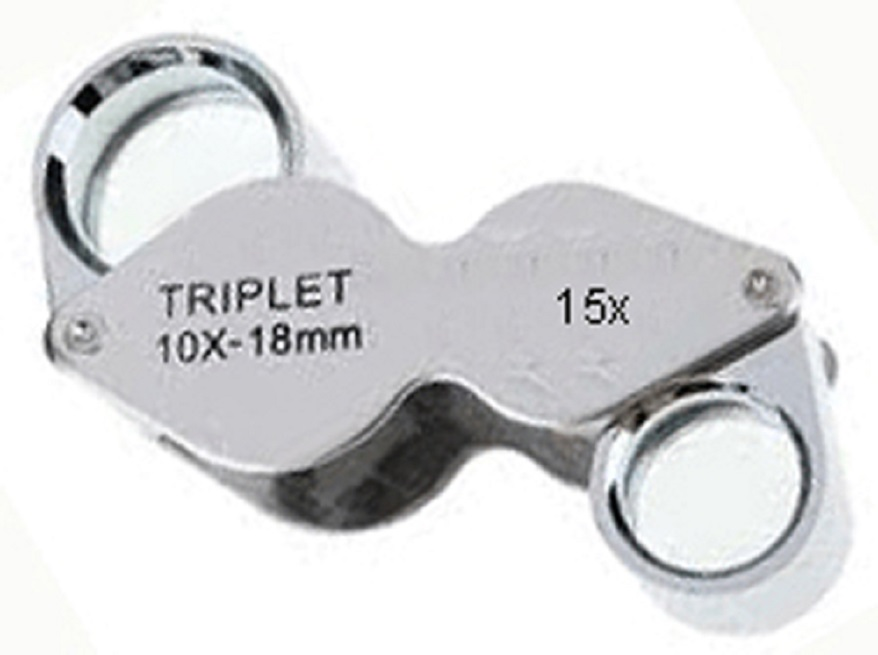 10X MAGNIFICATION LOUPE WITH LANYARD SLIDES NEGATIVES STAMPS 