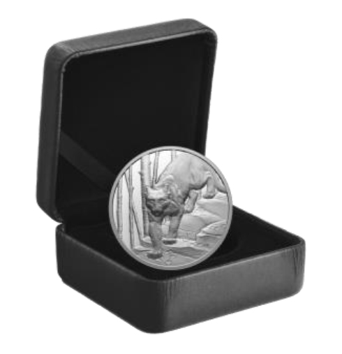 Fine Silver Ultra High Relief Coin – Great Hunters: Cougar - Image 2