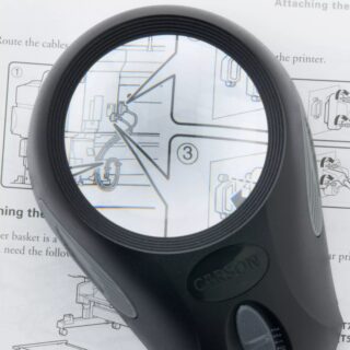Ultra 5x LED Lighted Stand Loupe Magnifier with 3 Brightness Settings