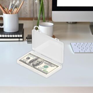 PLASTIC CURRENCY STORAGE BOX