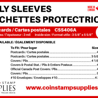 POLY SLEEVES FOR COVERS & POSTCARDS - 3 MIL